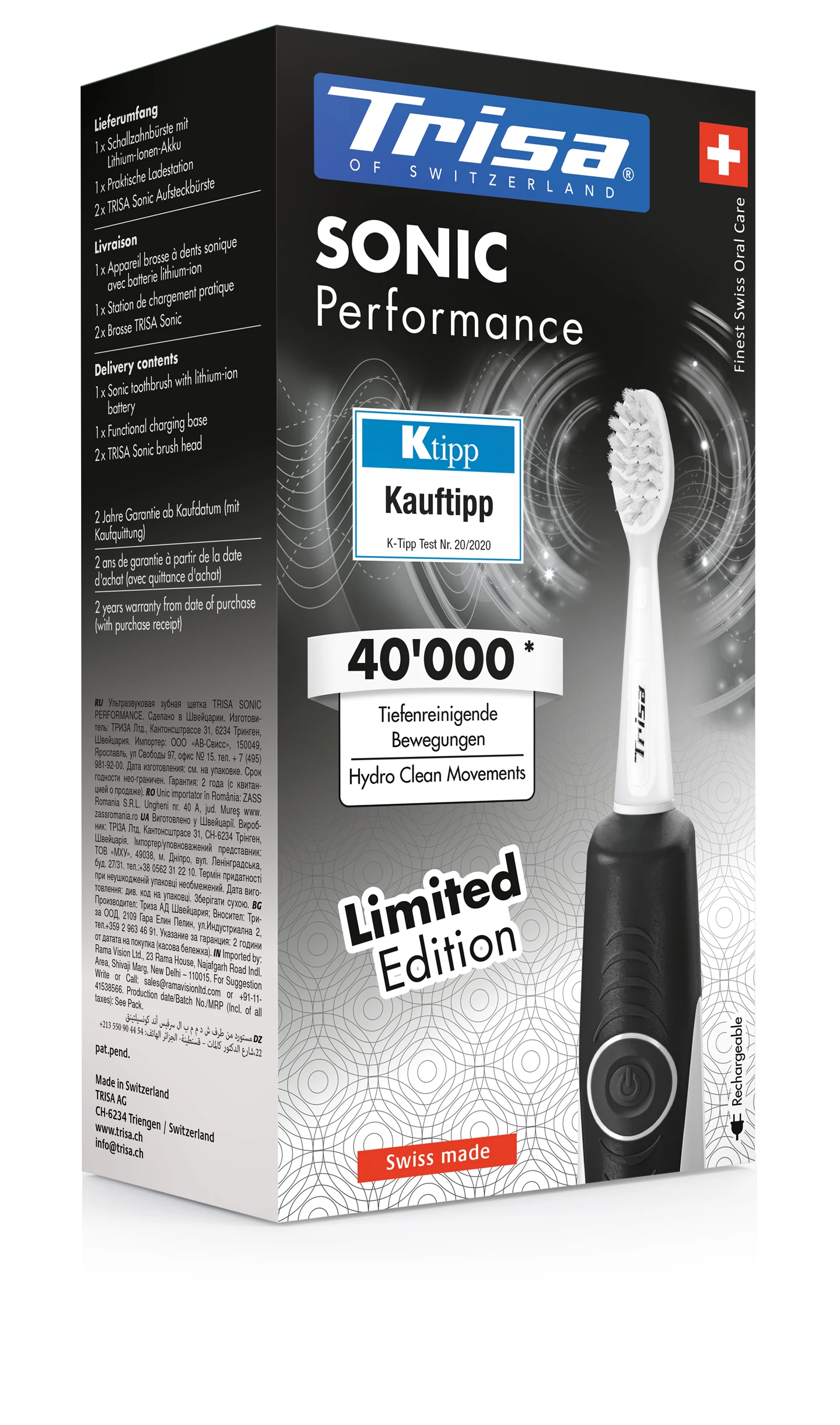Spazzolino da denti Sonic Performance LE nero