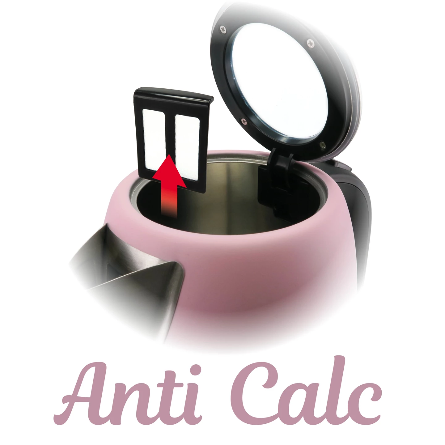 Bollitore Retro Line rosa 1.7L