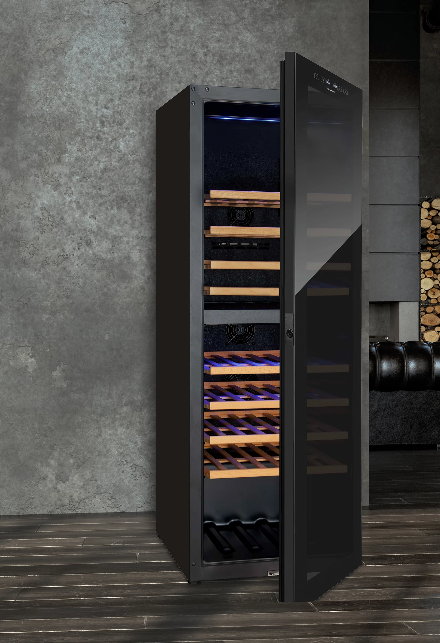 Weinklimaschrank 191 L mit Dual Zone Türe rechts