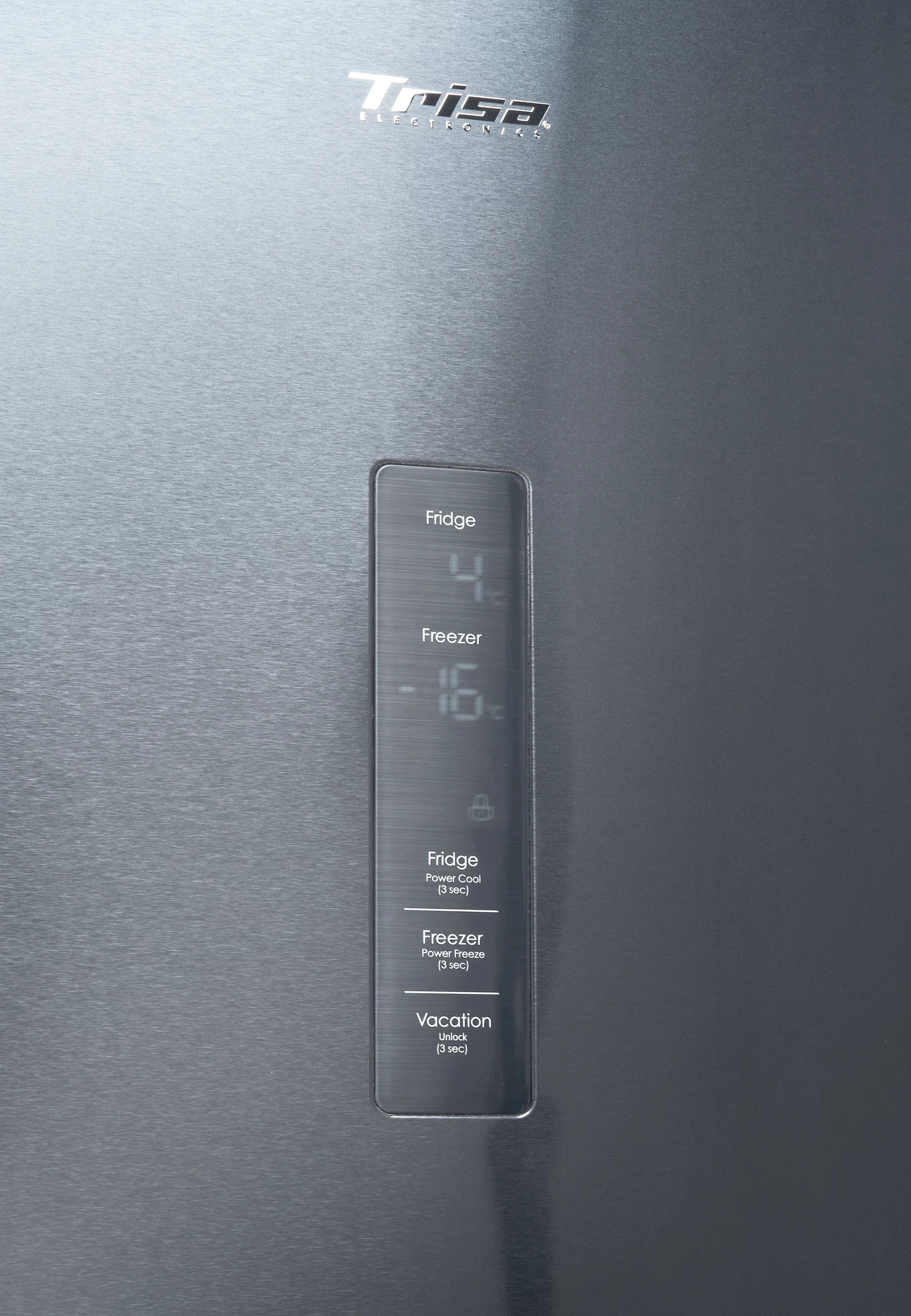 Réfrigérateur combiné 378 L, Inox