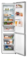 Réfrigérateur combiné 378 L, Inox