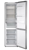 Kombi Kühlschrank 378 L, Edelstahl