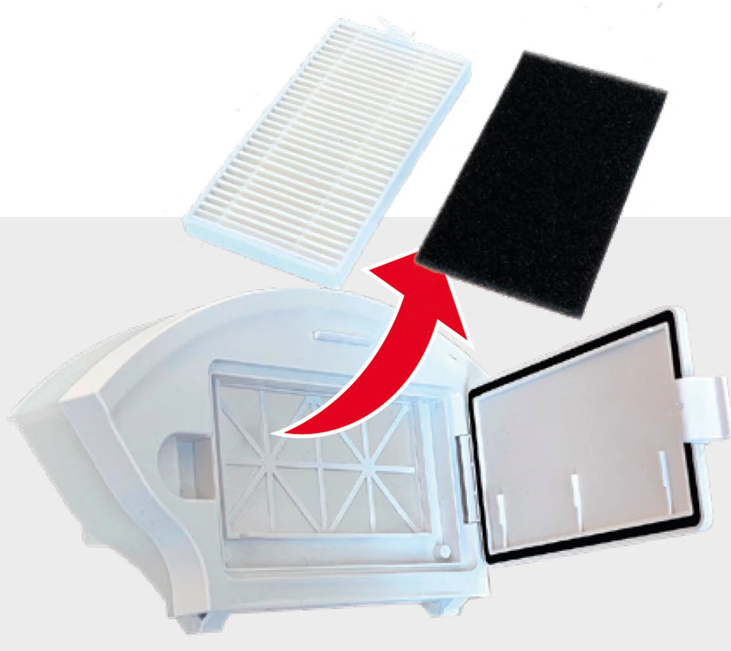 Filtro con spugna 2 pezzi / confezione per 9505