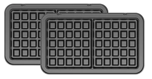 Waffel Platten Set zu 