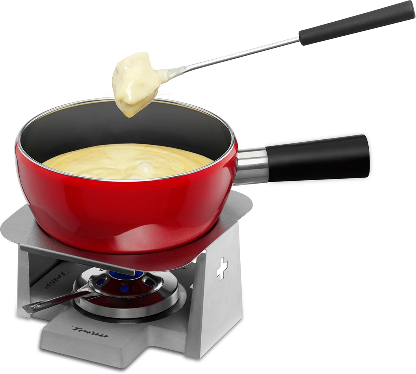 Fondue Swiss Cross Stone