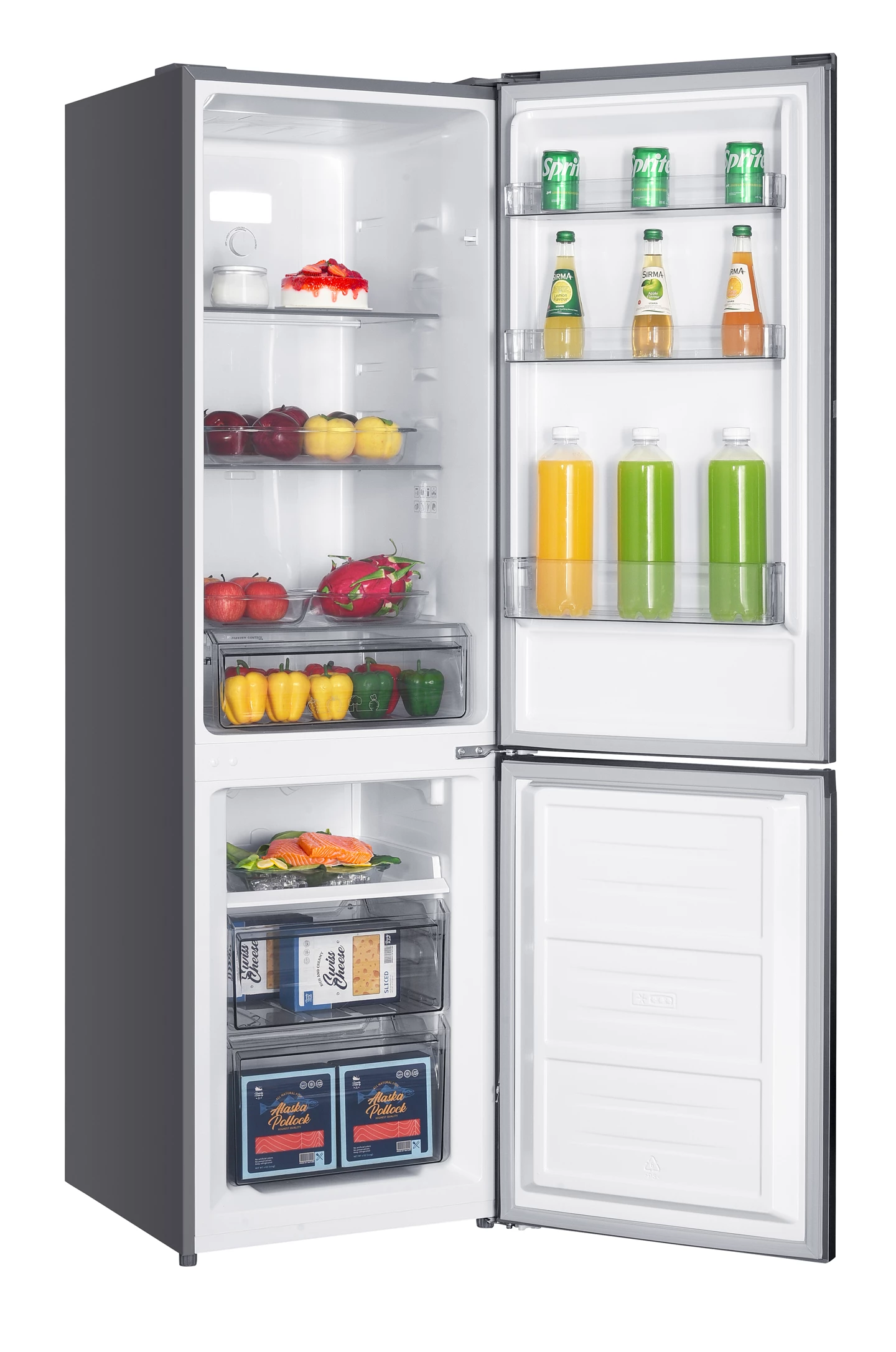 Combi Fridge 253 L, Inox