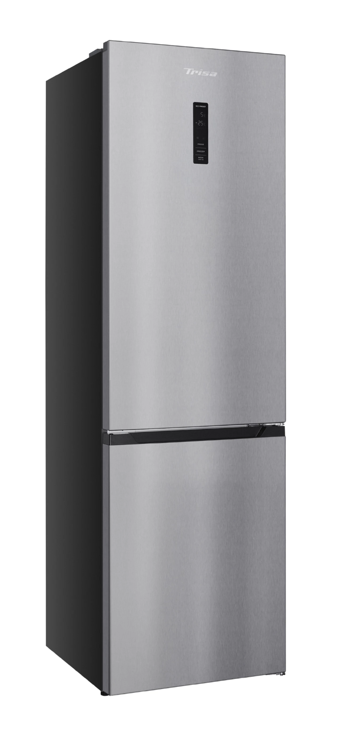 Kombi Kühlschrank 377 L, Edelstahl