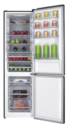 Kombi Kühlschrank 377 L, Edelstahl