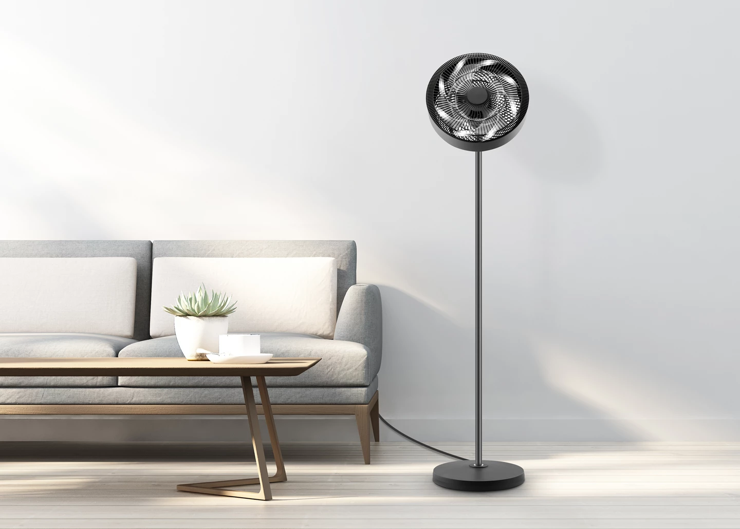 Ventilatore in piedi con luce Ambiance