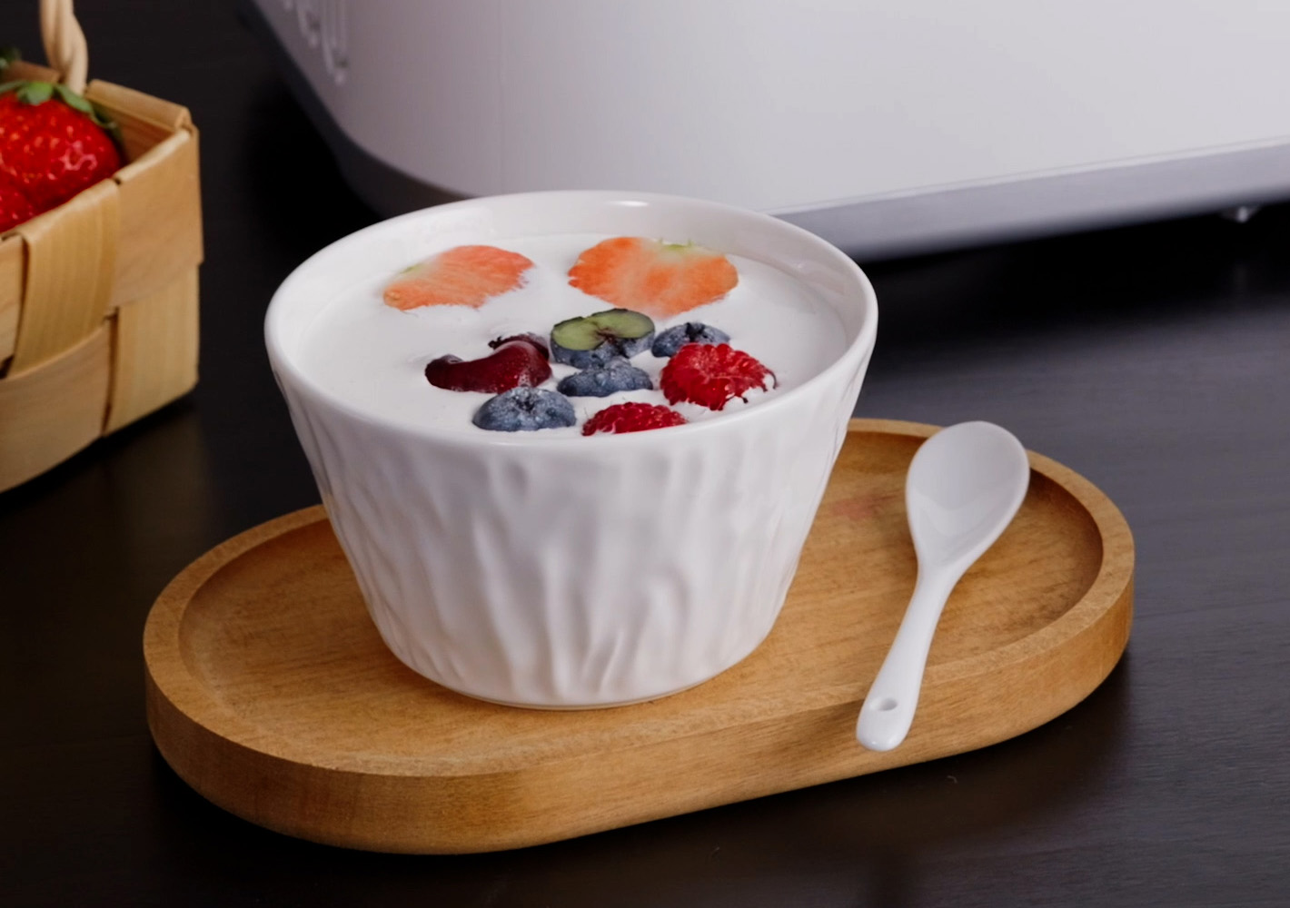 Foto: Joghurt aus der Glacémaschine La Cremeria Plus