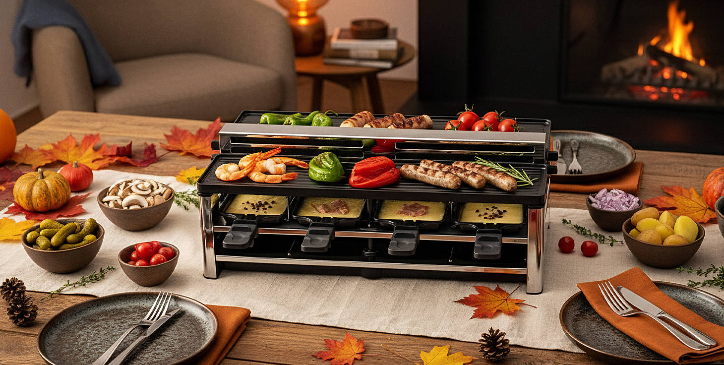 Trisa Electronics Haushaltsgeräte Raclette Racletteofen Raclette-Saison Genuss