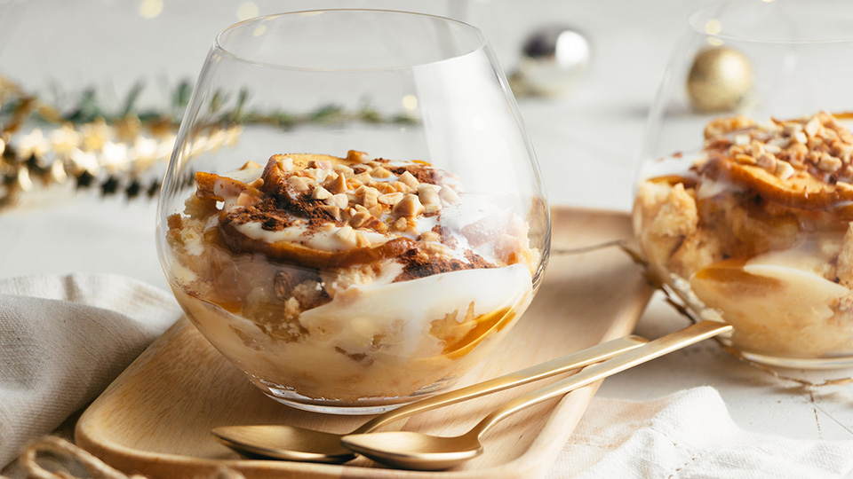 Herbstliches Joghurt Dessert im Glas