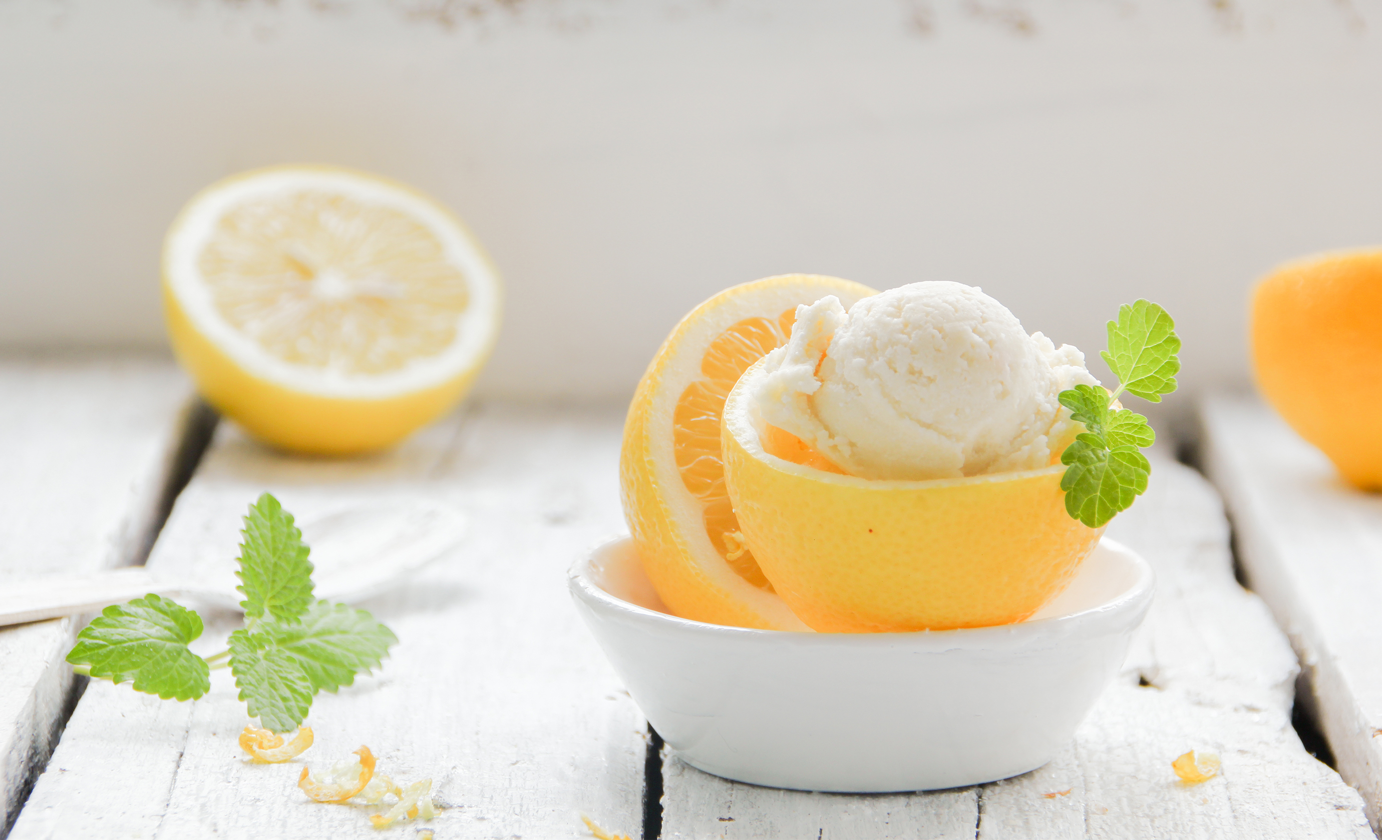 Zitronensorbet