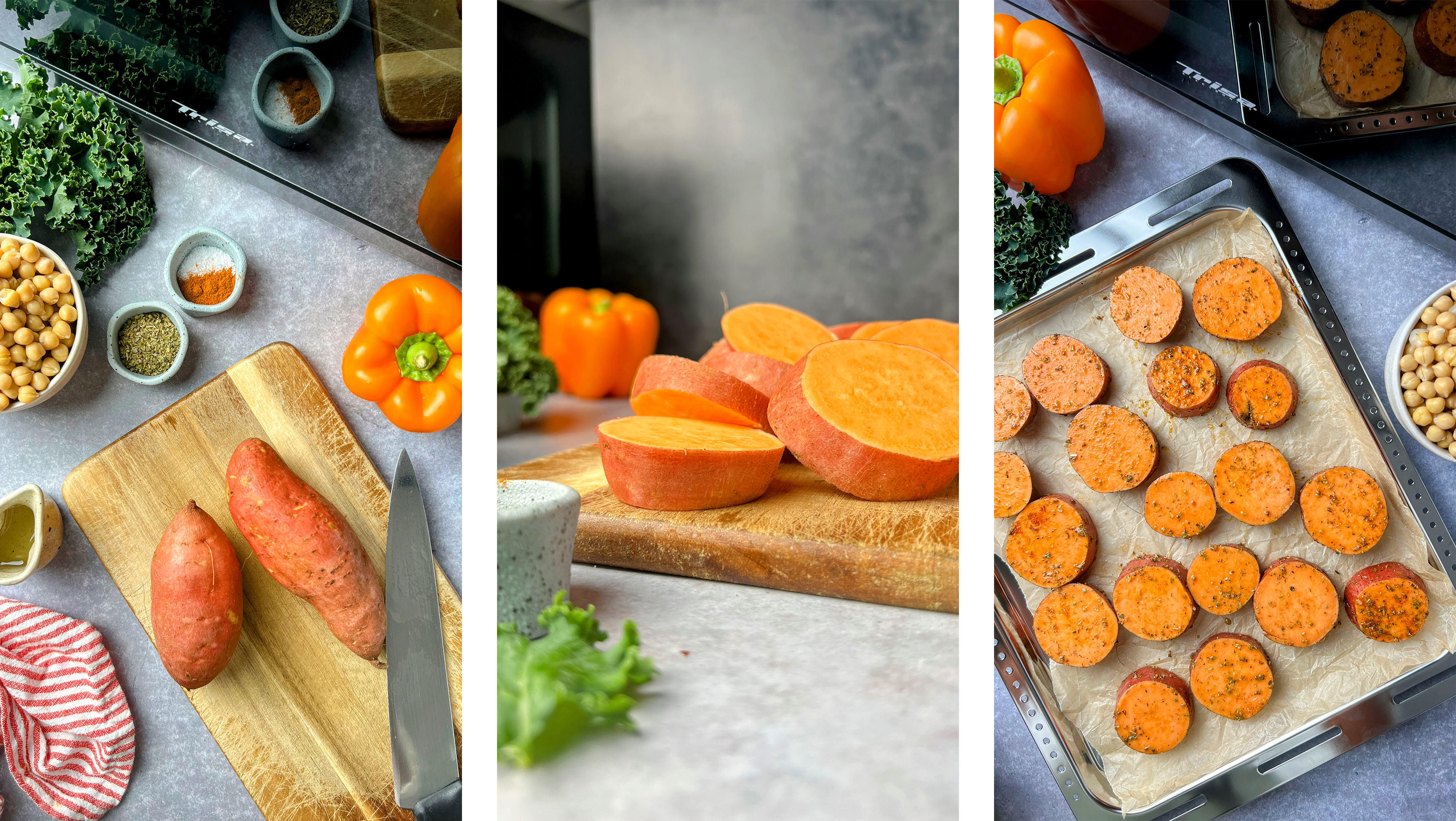 Prepare sweet potatoes